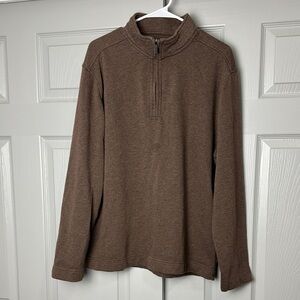Van Heusen Brown Zip Up Sweater